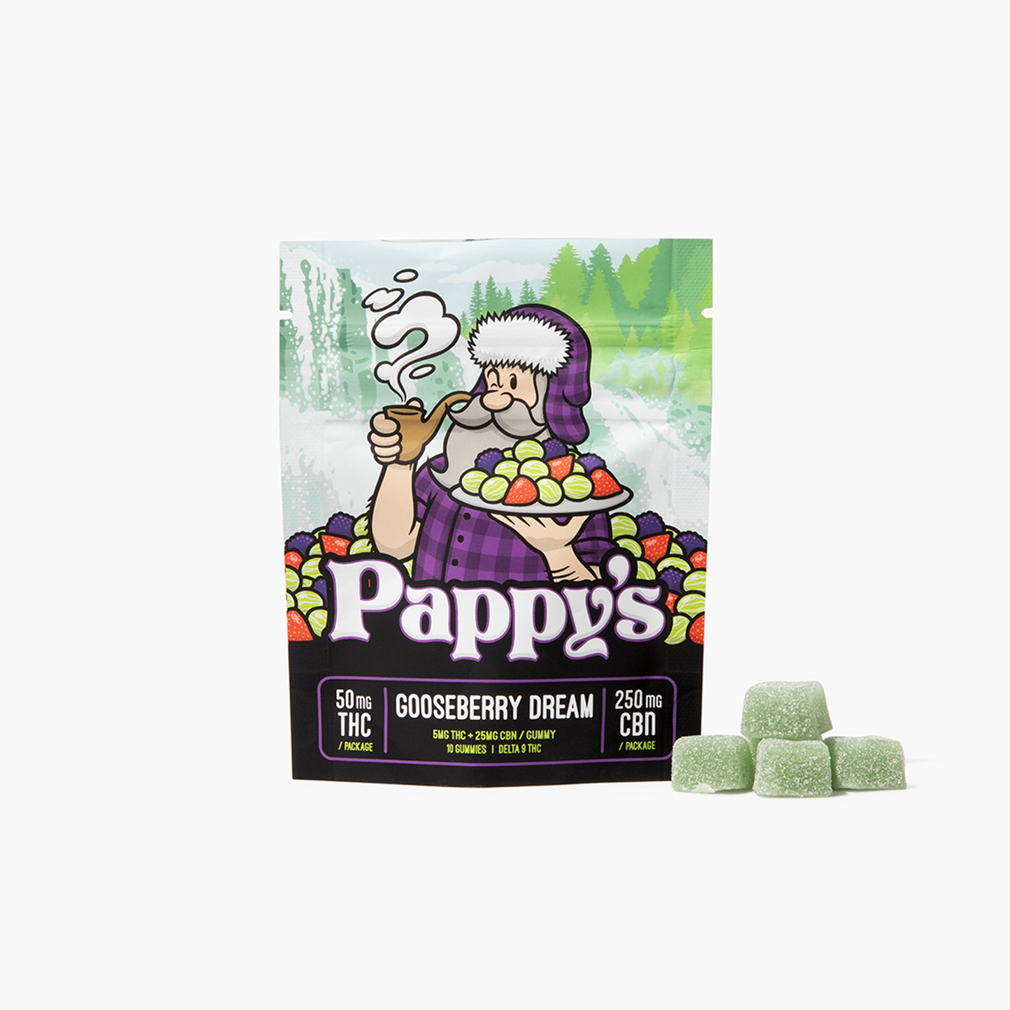 Gooseberry Dream Gummies 50mg THC + 250mg CBN