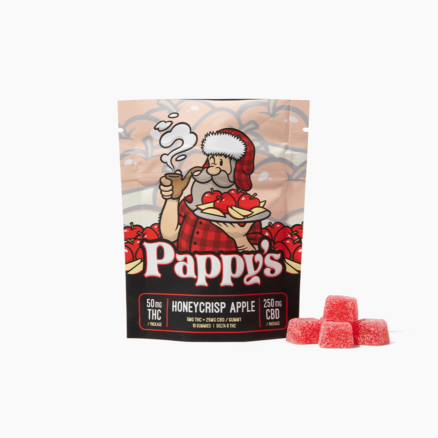 Honeycrisp Apple Gummies 50mg THC + 250mg CBD